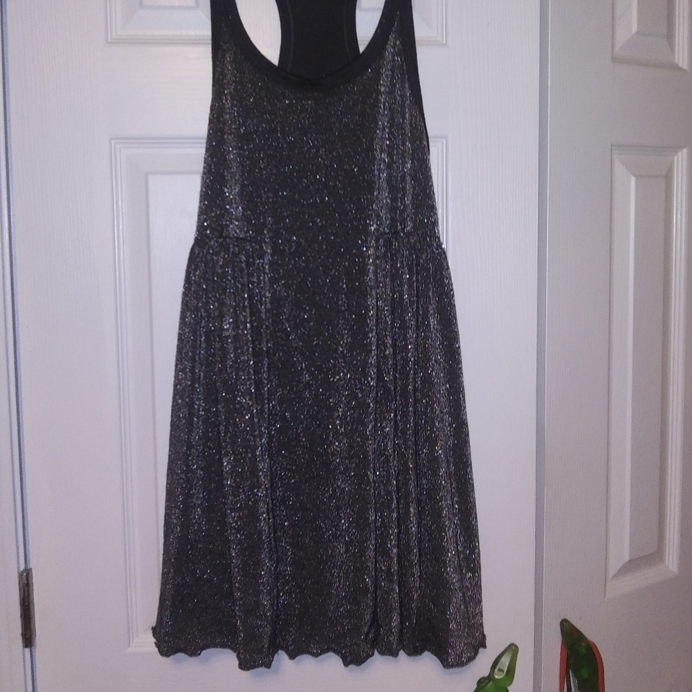 Sparkly Gray Disco Dress